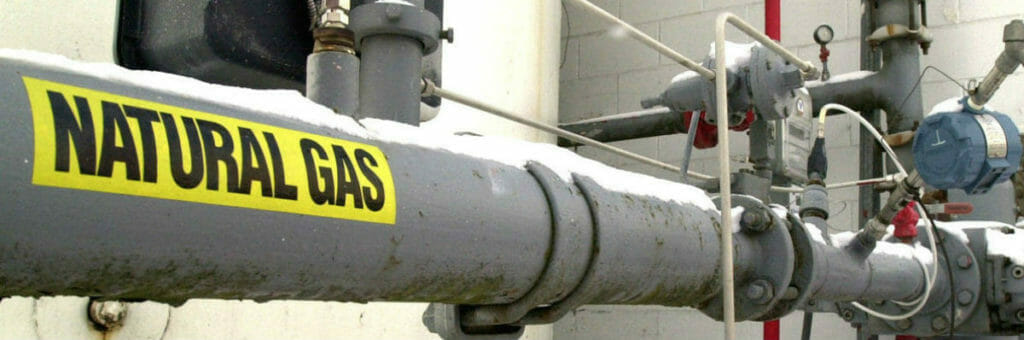 Natural gas pipe for flow automation